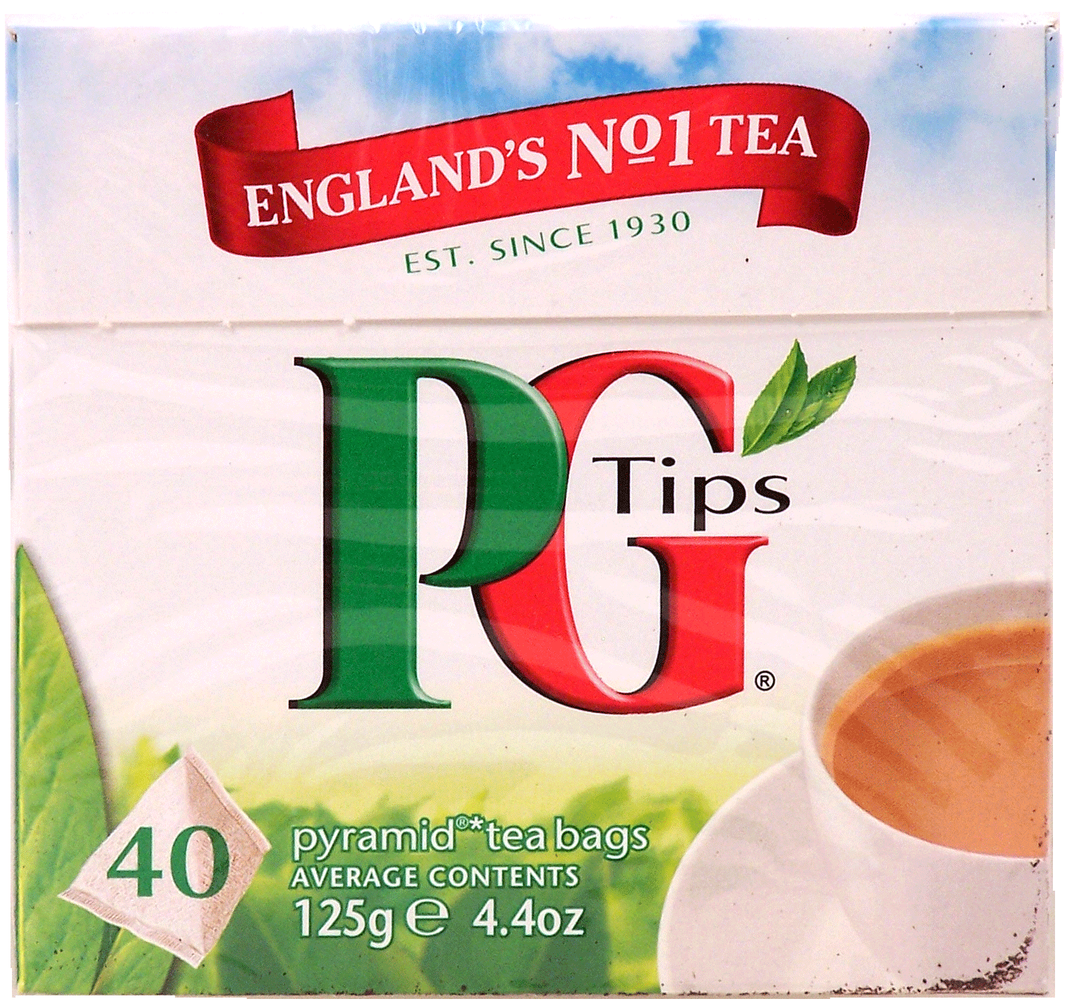 P G Tips  pyramid tea bags, England's no.1 tea, 40-bags Full-Size Picture